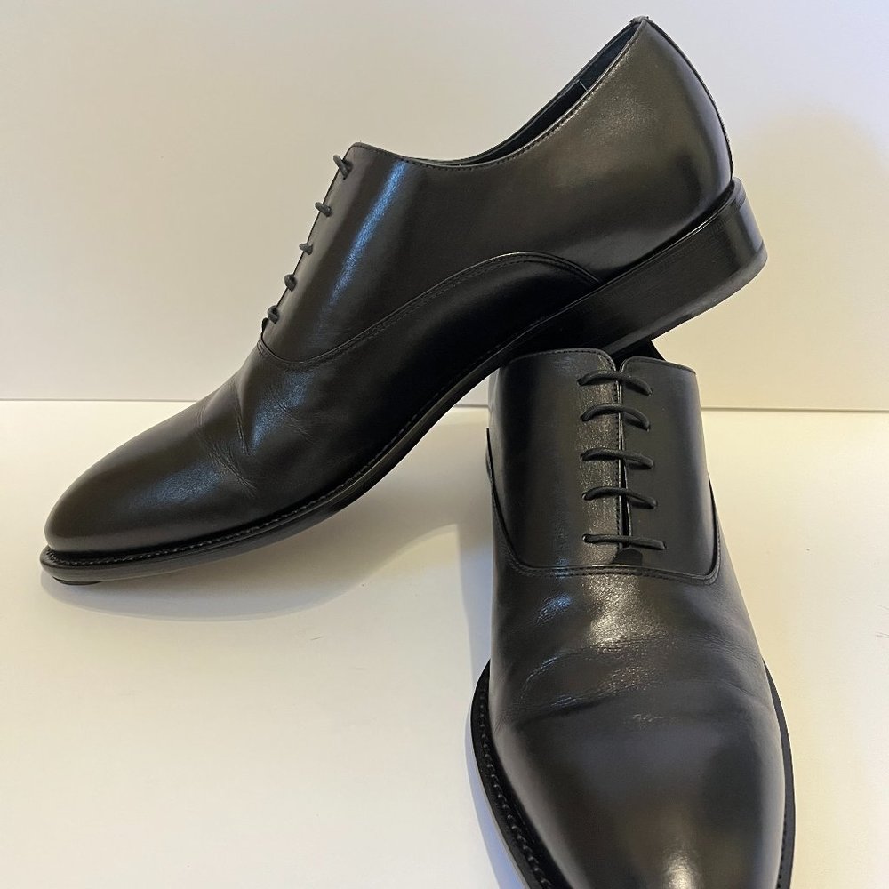 Black Oxford Dress Shoe by Enrico Fantini - Picture 10 of 14